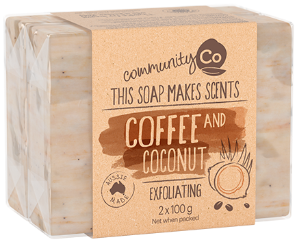 Coffee & Coconut Soap 2 x 100g