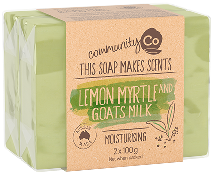 Lemon Myrtle and Goats Milk Soap 2 x 100g