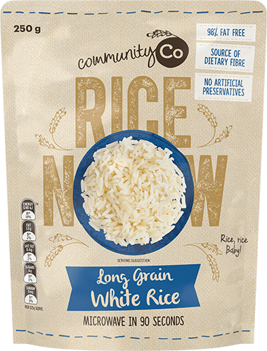 Long Grain White Rice Microwavable Rice 250g