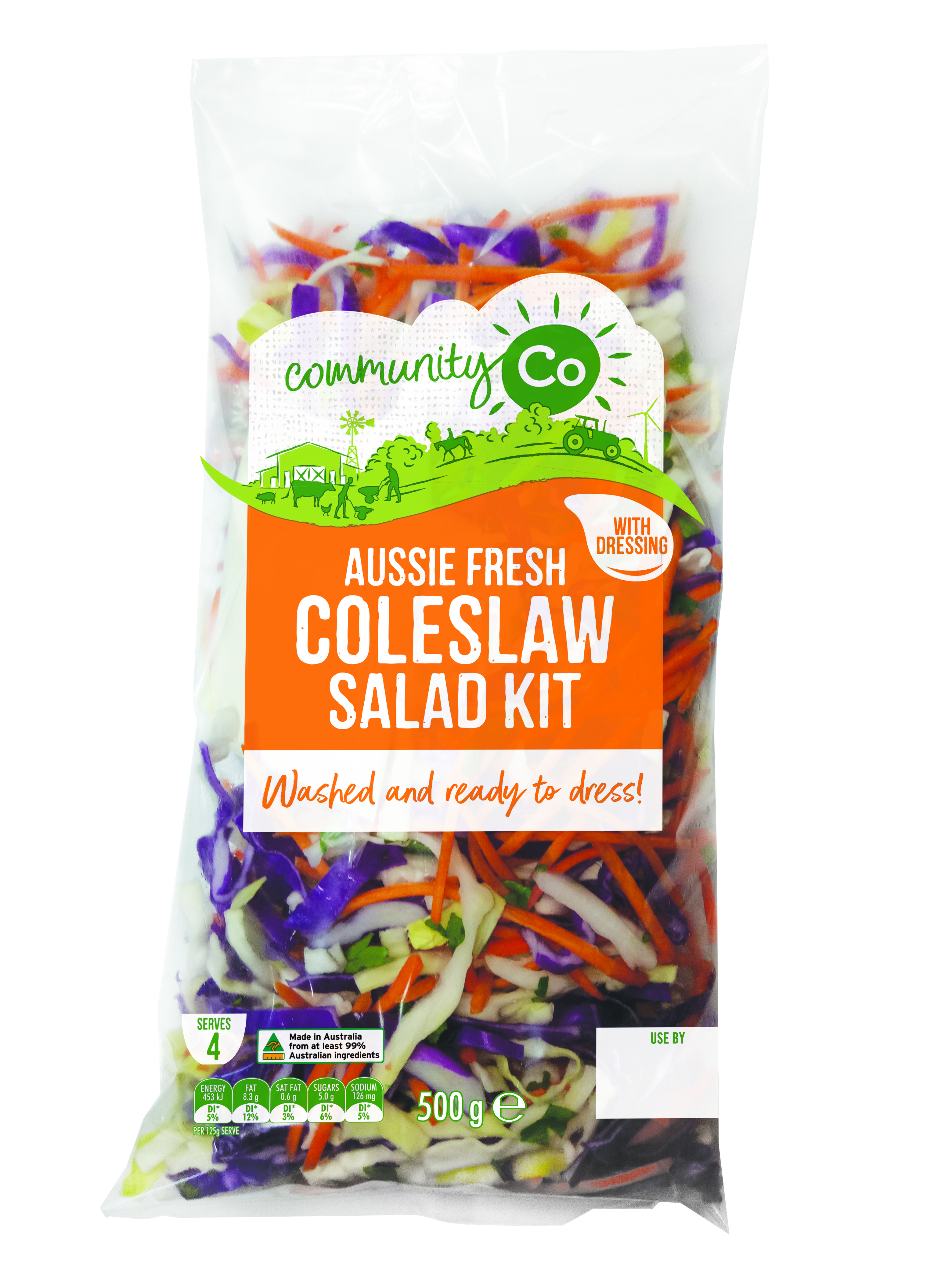 CommCo Aussie Fresh Coleslaw Kit 500g