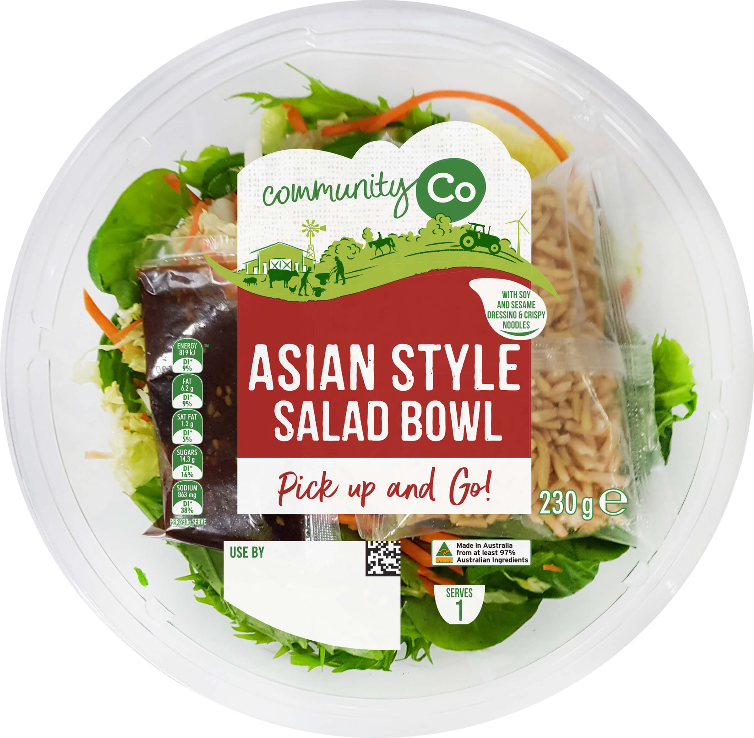 Asian Style Salad Bowl 230g