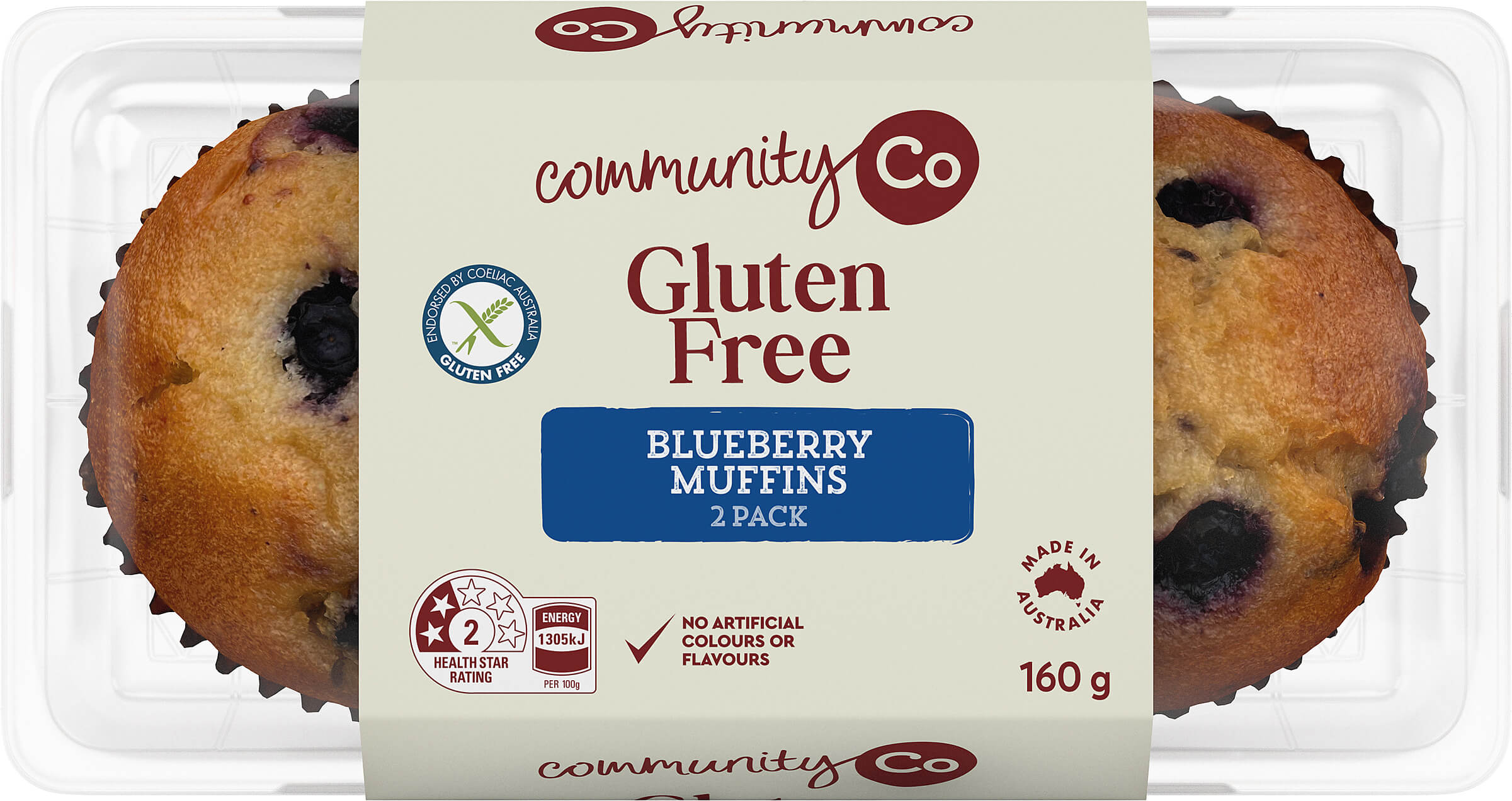Community Co GF Blueberry Muffin 160g