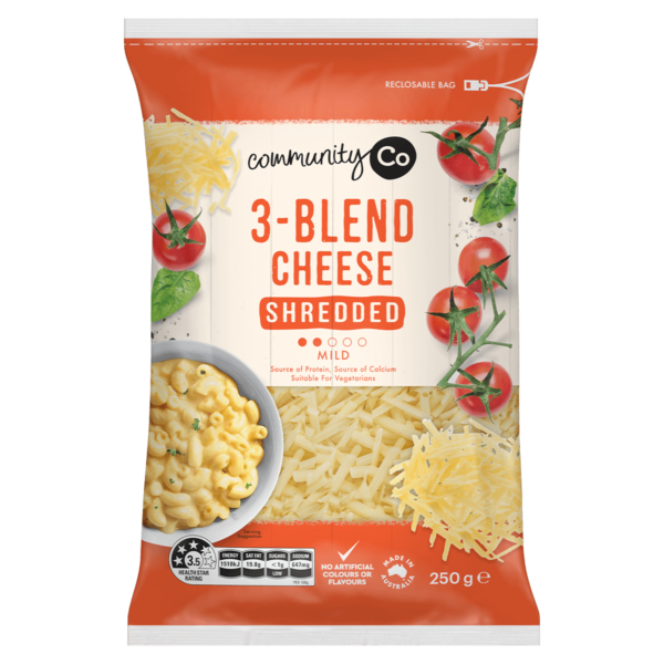 Community Co 3 Blend Cheese Shredded 250g