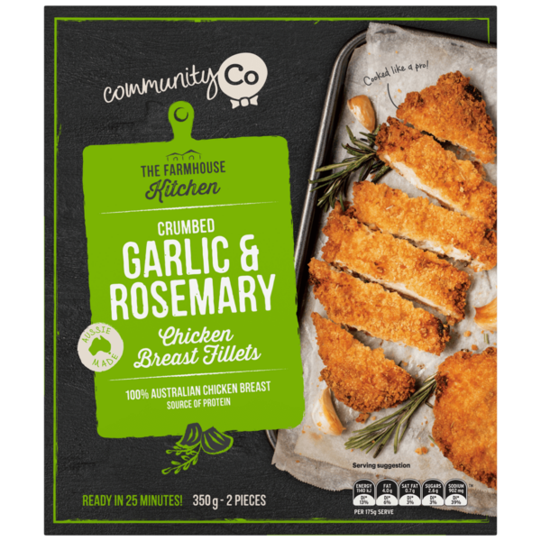 Community Co Chicken Fillet Garlic & Rosemary 350g