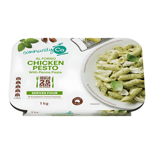 Community Co Chicken Pesto With Penne Pasta 1kg | Community Co