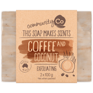 Community Co Coffee & Coconut Soap 2x100g