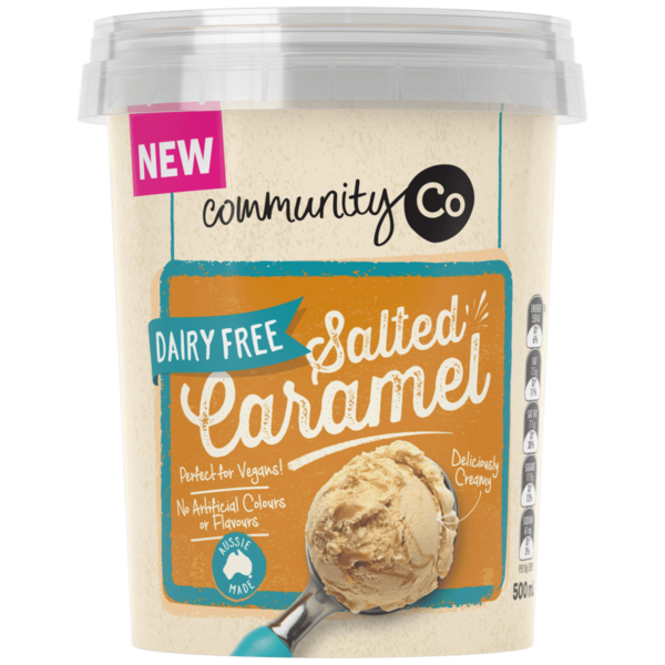 Community Co Dairy Free Salted Caramel 500ml