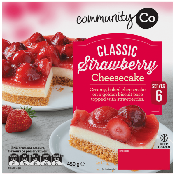 Community Co Strawberry Cheesecake 450g