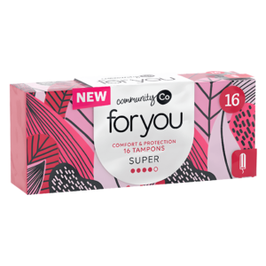 Community Co Super Tampons 12 Pack