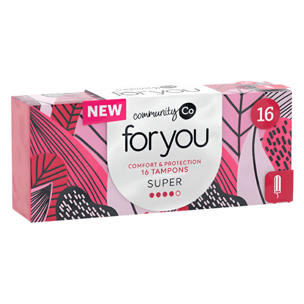 Community Co Super Tampons 12 Pack