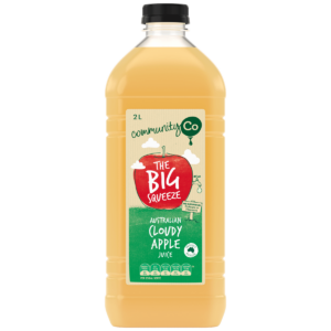 Community Co Australian Cloudy Apple Juice 2L