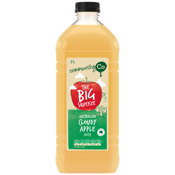 Community Co Australian Cloudy Apple Juice 2L