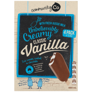 Community Co Classic Vanilla Ice Cream 4 Pack