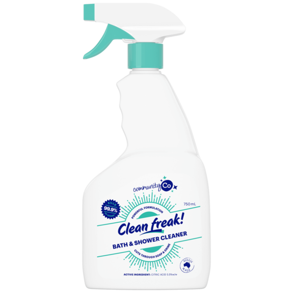 Community Co Clean Freak Bath & Shower Cleaner Spray 750ml