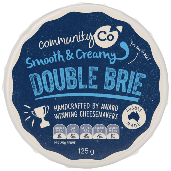 Community Co Double Brie Cheese 125g