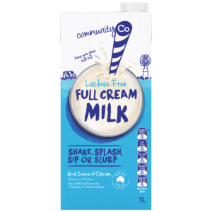 Community Co Lactose Free Full Cream Milk 1L