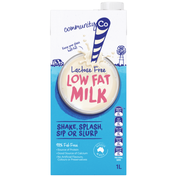 Community Co Lactose Free Low Fat Milk 1L