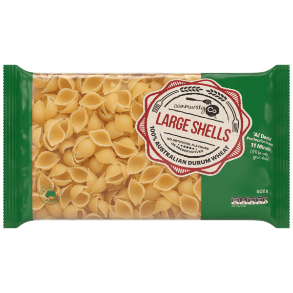 Community Co Large Pasta Shells 500g