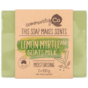 Community Co Lemon Myrtle & Goats Milk Soap 2 x 100g