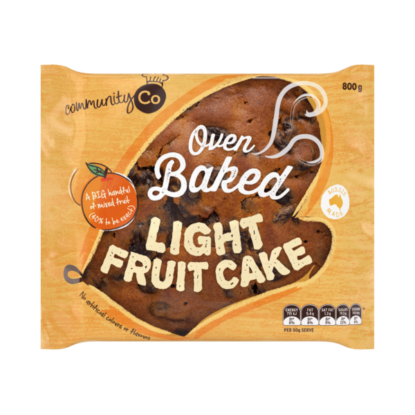 Community Co Light Fruit Cake 800g