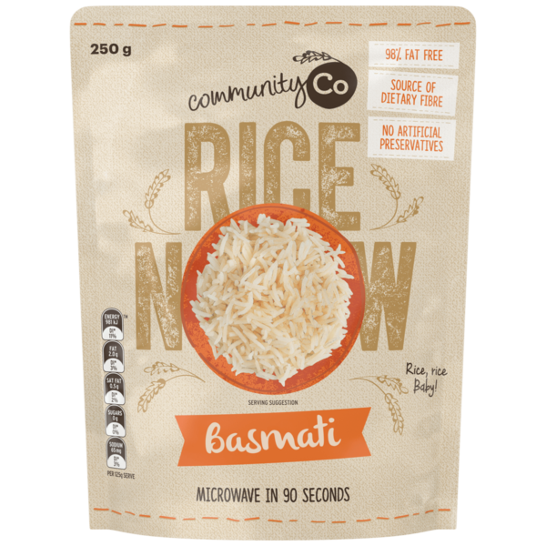 Community Co Microwavable Basmati Rice 250g