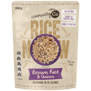 Community Co Microwavable Brown Rice & Quinoa 250g