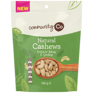 Community Co Natural Cashews 150g