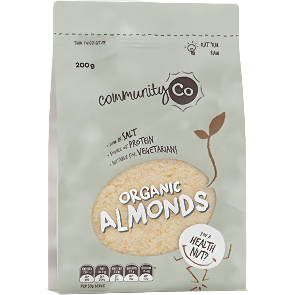 Community Co Organic Almonds 200g