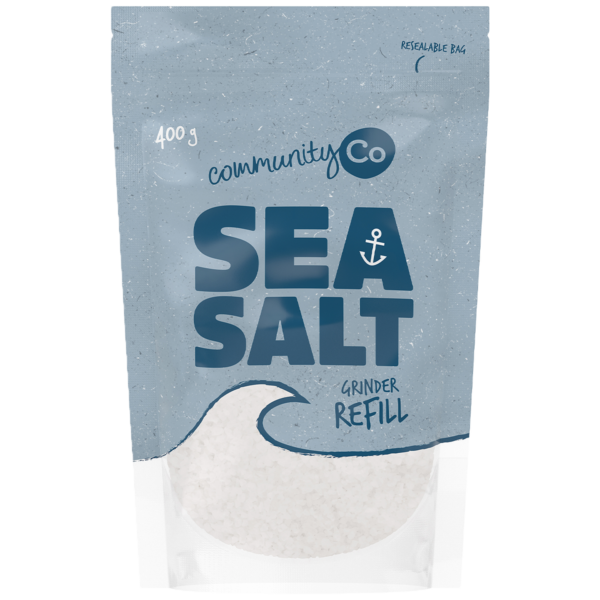 Community Co Sea Salt Grinder Refill 400g