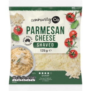 Community Co Shaved Parmesan Cheese 125g