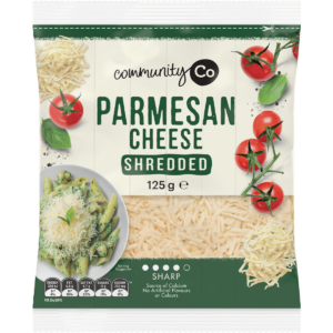 Community Co Shredded Parmesan Cheese 125g